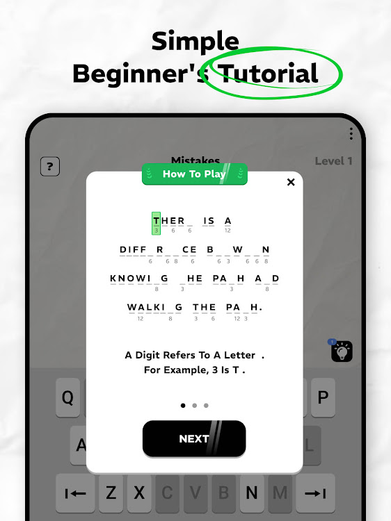 #7. Cryptogram IQ Word Puzzle Game (Android) By: Selfie Camera & Beauty Camera & Photo Editor