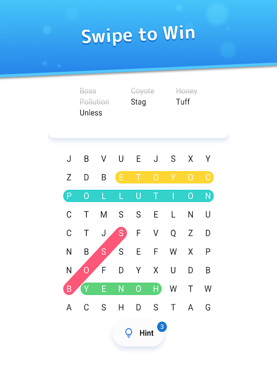 #7. Word Search - Crossword Puzzle (Android) By: Brainbete