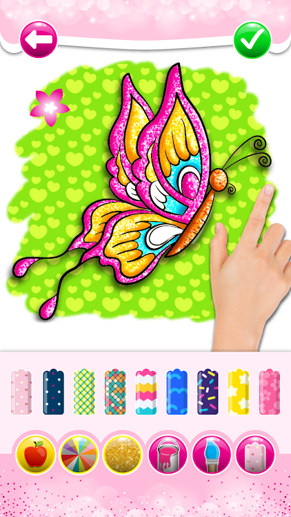 #8. Glitter Butterfly Coloring - L (Android) By: BaramGames