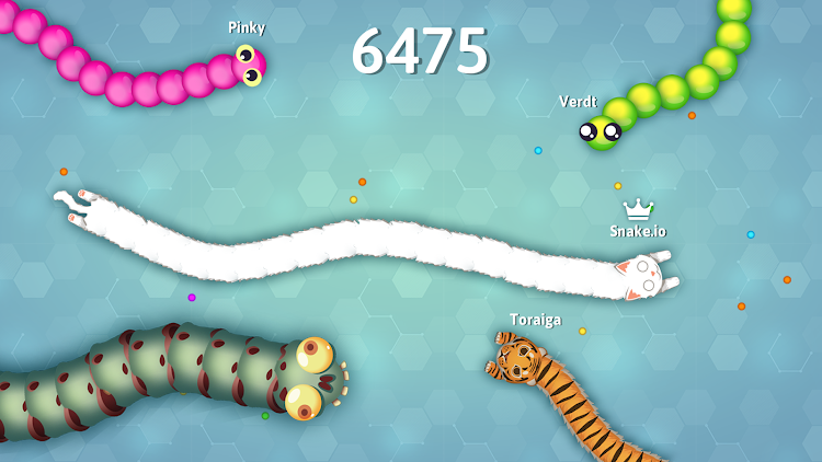 #5. Snake.io - Fun Snake .io Games (Android) By: Kooapps Games | Fun Arcade and Casual Action Games