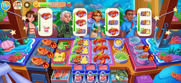 #5. Kitchen Frenzy: Chefs Cooking (Android) By: UniPuzz Games