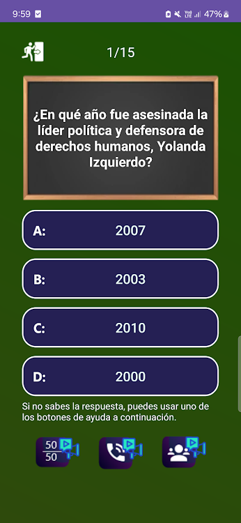 #5. Quiz de Colombia (Android) By: Jatisari Inovasi Studio