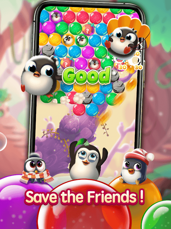 #10. Bubble Penguin Friends (Android) By: Coolgc Games