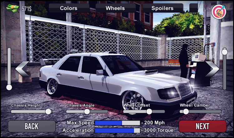 #10. E500 Drift Simulator (Android) By: Apaydın Games