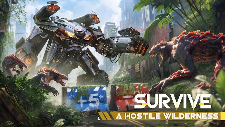 #8. Nexus War: Survival Mech (Android) By: YOTTA GAMES