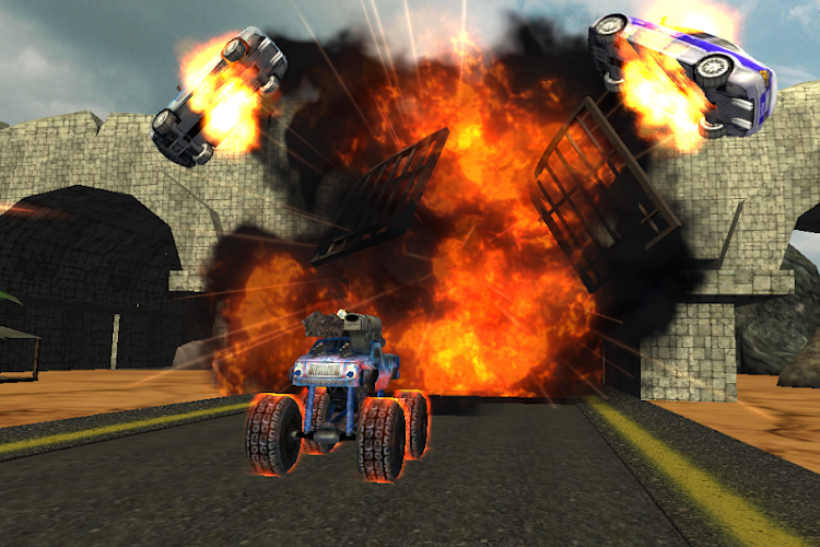 #10. Crazy Monster Truck Fighter - (Android) By: MouthShut Games