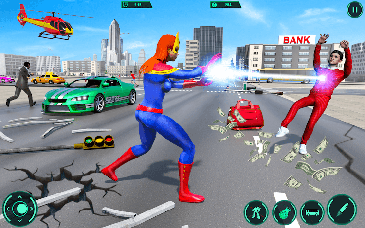 #2. Rope Superhero SpiderHero Game (Android) By: Game Corner