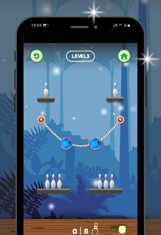 #3. Rope Bowling Puzzle (Android) By: cylonblast