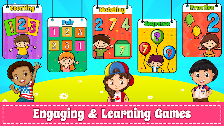 #7. Learn 123 Numbers Kids Games (Android) By: GunjanApps Studios