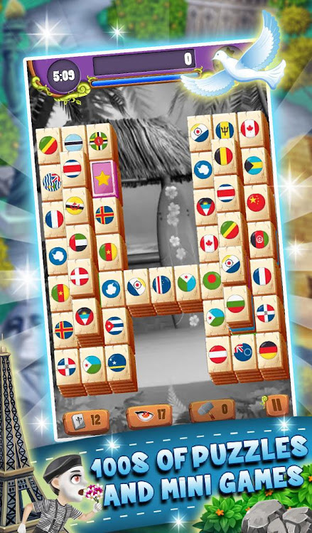 #4. Mahjong World: City Adventures (Android) By: Beautiful Mahjong Games by Difference Games