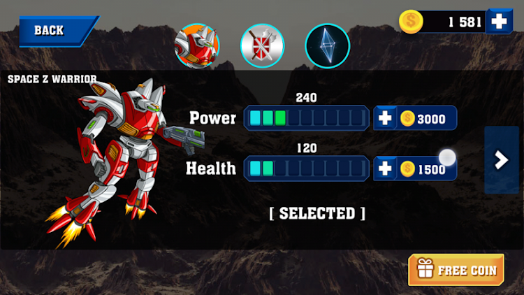 #5. Robot Warrior (Android) By: Antonia Solution Pvt. Ltd