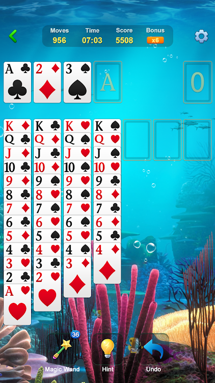 #2. Solitaire - Classic Card Games (Android) By: Oakever Games