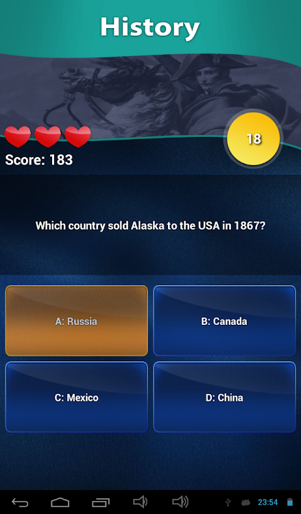 #7. Quiz of Knowledge Game (Android) By: educ8s.com