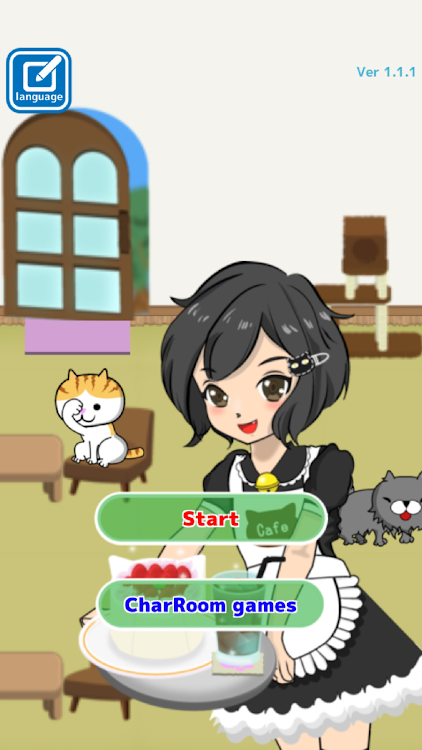 #5. Cute cat restaurant story (Android) By: char room