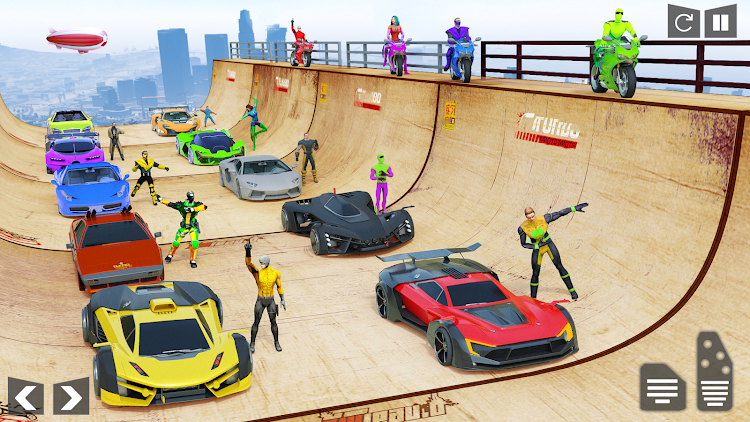 #3. Mega Ramp Car Stunt Hero Games (Android) By: crushiz