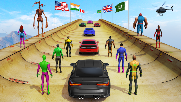 #8. Mega Ramp Car Stunt Hero Games (Android) By: crushiz