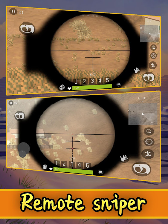 #6. Desert shooting-pixel escape (Android) By: Cool Happy Fun Leisure Puzzle games