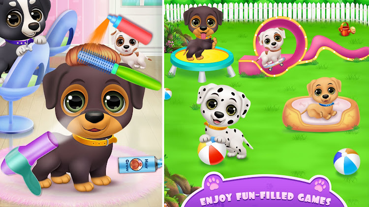 #6. Labrador dog salon - pet games (Android) By: Pi Games Studio