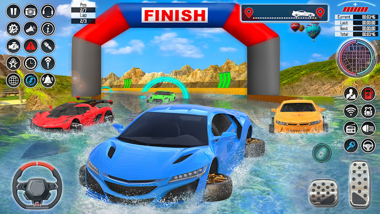 #4. Water Car Racing 3d: Car Games (Android) By: Monster Games Productions PTY LTD