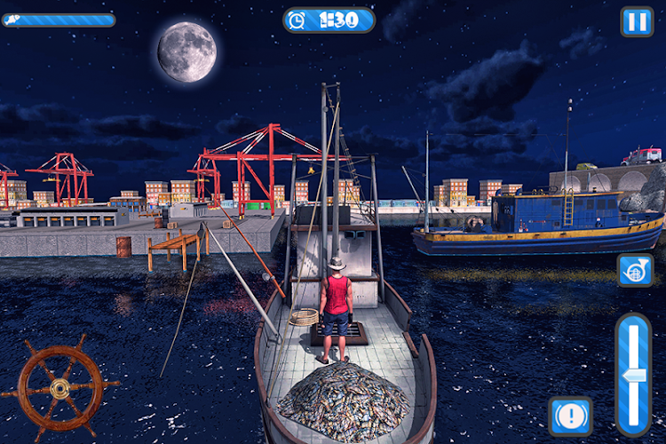 #6. Big Fishing Ship Simulator 3D (Android) By: Extreme Games Production