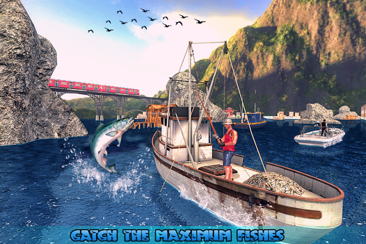 #7. Big Fishing Ship Simulator 3D (Android) By: Extreme Games Production