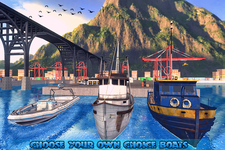 #10. Big Fishing Ship Simulator 3D (Android) By: Extreme Games Production