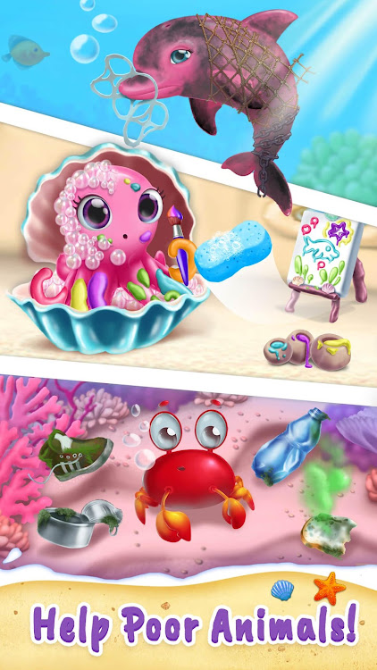 #5. Sweet Baby Girl Mermaid Life (Android) By: TutoTOONS