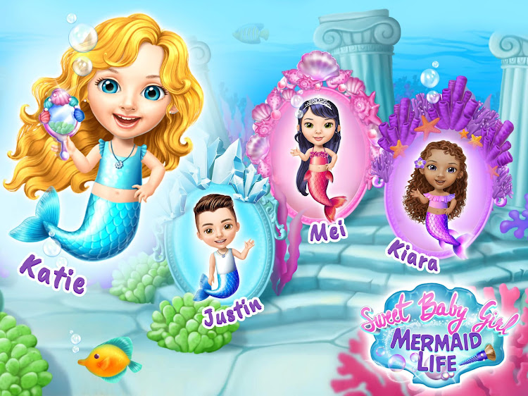 #7. Sweet Baby Girl Mermaid Life (Android) By: TutoTOONS