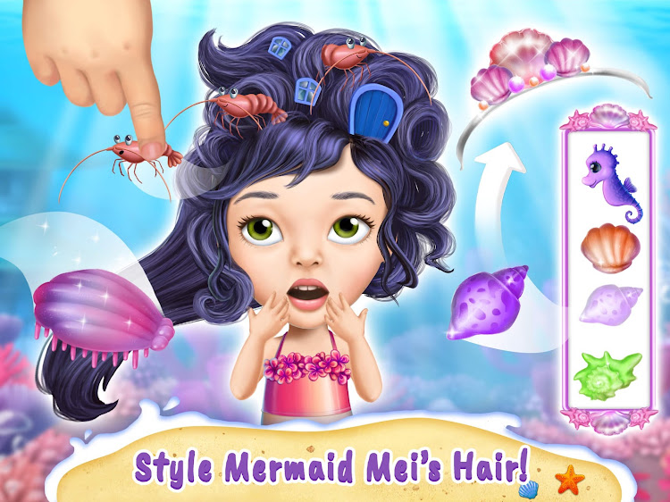 #8. Sweet Baby Girl Mermaid Life (Android) By: TutoTOONS