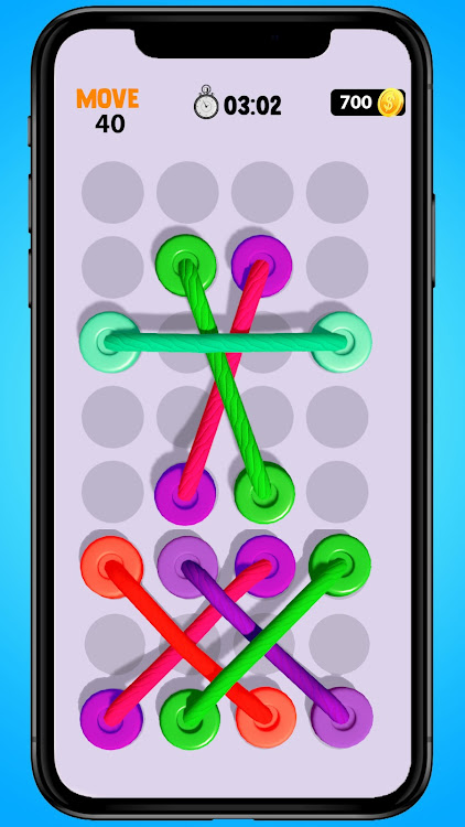 #4. Twisted Rope Tangle Sorting 3D (Android) By: MobilMinds Apps