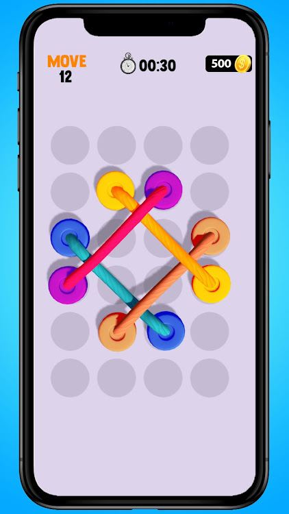 #5. Twisted Rope Tangle Sorting 3D (Android) By: MobilMinds Apps