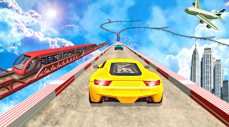 #5. Mega Ramp Car Race Stunts Game (Android) By: Fsee Games