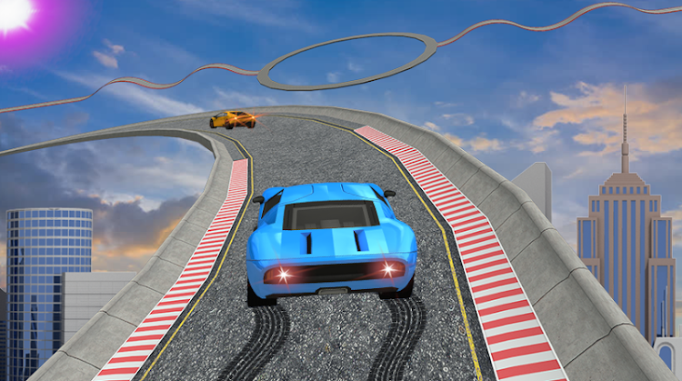 #6. Mega Ramp Car Race Stunts Game (Android) By: Fsee Games