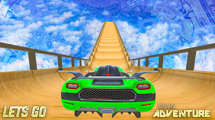 #7. Mega Ramp Car Race Stunts Game (Android) By: Fsee Games