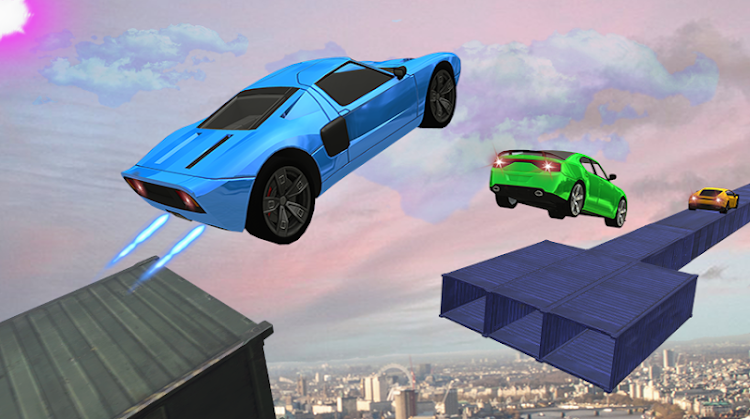 #10. Mega Ramp Car Race Stunts Game (Android) By: Fsee Games