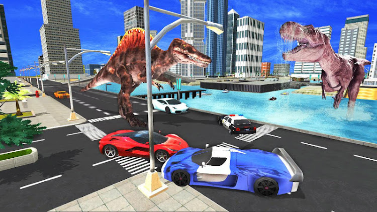 #5. Deadly Dinosaur Attack (Android) By: Gamezeniq Technologies