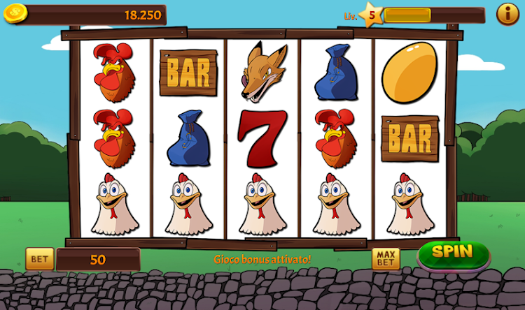 #3. Slot Gallina (Android) By: Sanga Slot