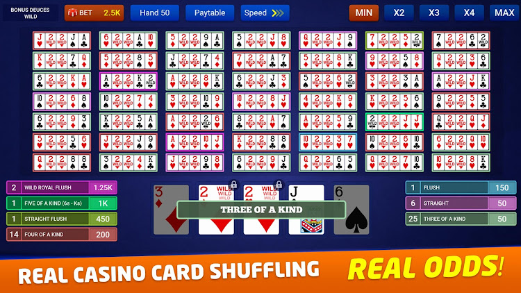 #4. Video Poker Offline (Android) By: Greenleaf Game