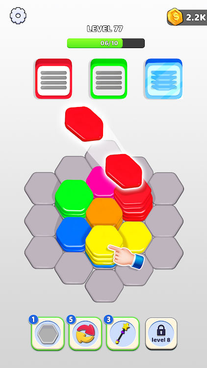 #2. Hexa Jam Puzzle: Sorting Games (Android) By: Play Stove