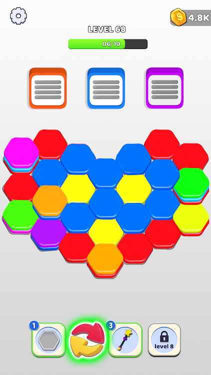 #3. Hexa Jam Puzzle: Sorting Games (Android) By: Play Stove