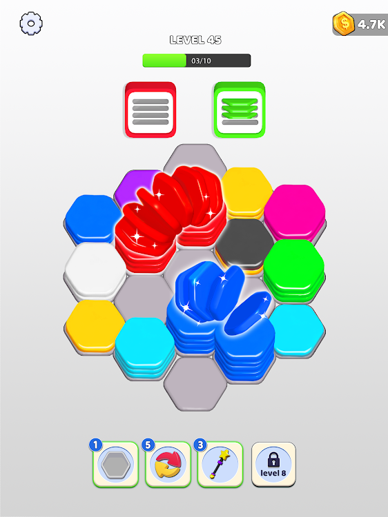 #6. Hexa Jam Puzzle: Sorting Games (Android) By: Play Stove