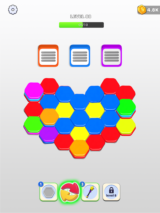 #8. Hexa Jam Puzzle: Sorting Games (Android) By: Play Stove