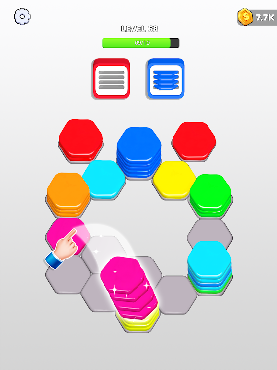 #9. Hexa Jam Puzzle: Sorting Games (Android) By: Play Stove