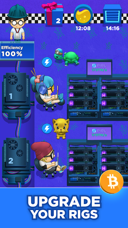 #4. Crypto Miner: Bitcoin Factory (Android) By: Hora Games