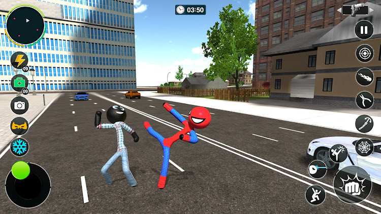 #2. Spider Rope Fight Adventure (Android) By: Virtual Dream Heroes