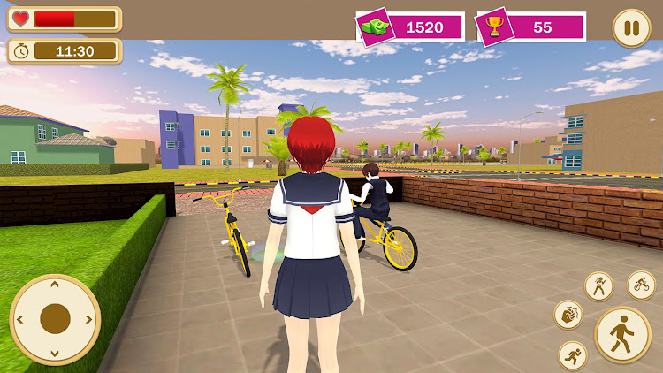 #4. High School Girl Life Sim 3D (Android) By: Virtual Entertainment Studio