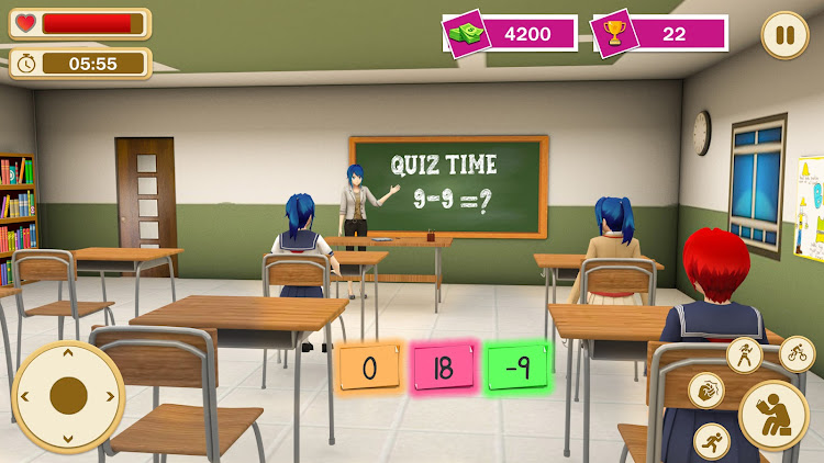 #6. High School Girl Life Sim 3D (Android) By: Virtual Entertainment Studio