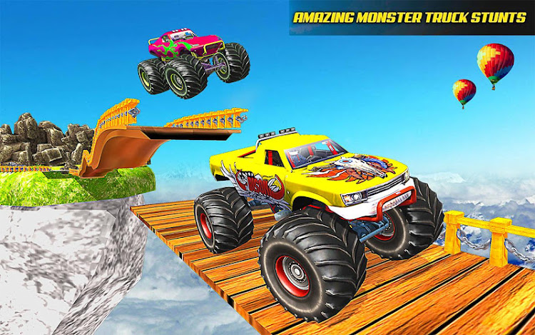 #4. Monster Truck Stunt Games 3D (Android) By: Extreme Games Production