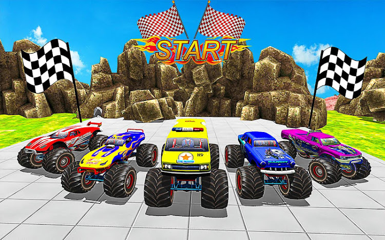 #7. Monster Truck Stunt Games 3D (Android) By: Extreme Games Production