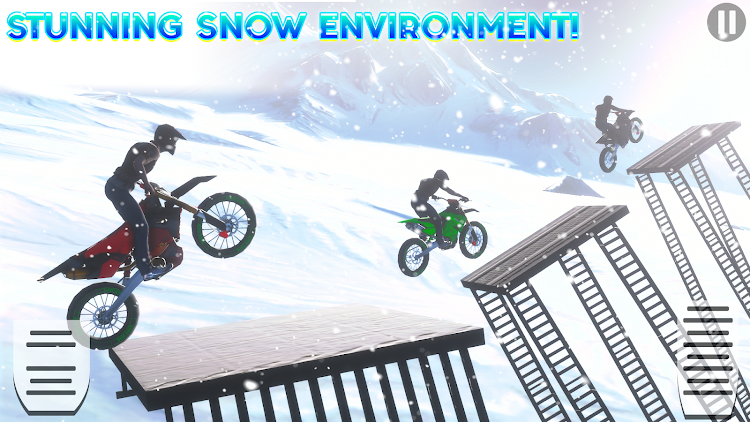 #2. Snow Tricky Bike Stunt Race 3D (Android) By: STV Games